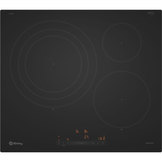 PLACA DE INDUCCION BALAY 60CM ACABADO NEGRO MATE FUEGO 32CM SIN PERFILES MOD:3EB967MH