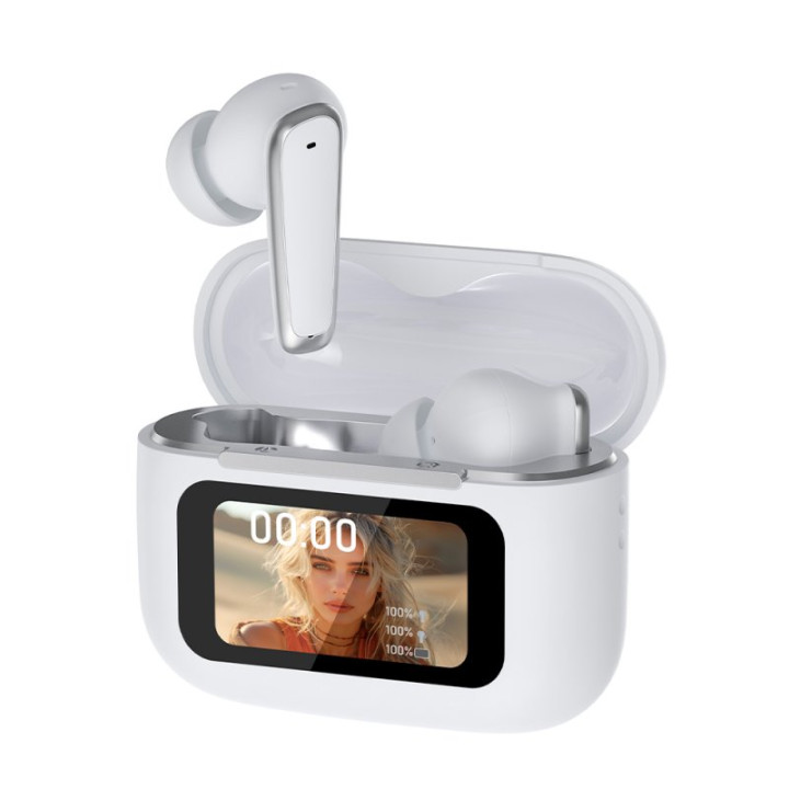 AURICULARES STEREO BLUETOOTH EARBUDS TWA COOL IRIA (ANC, TRADUCCION,IA) BLANCO