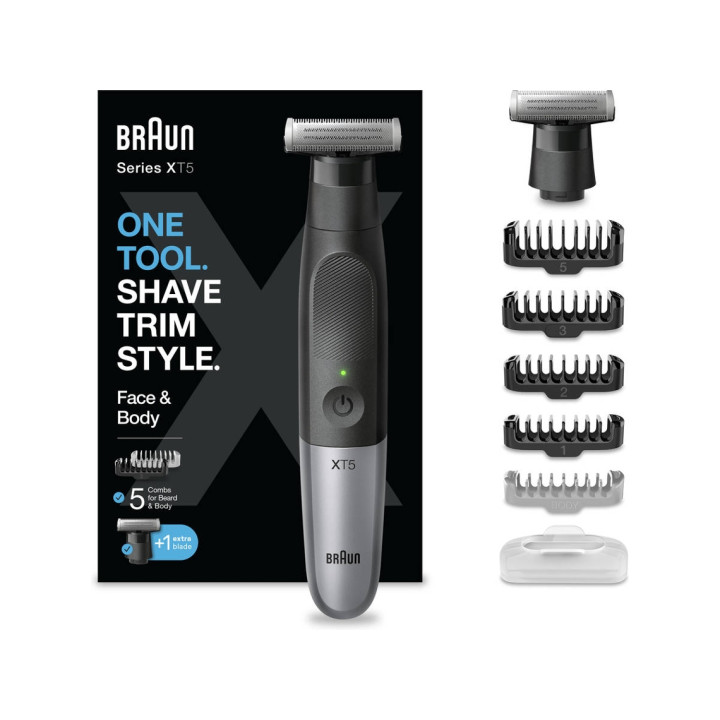 AFEITADORA CORPORAL BRAUN ELECTRICA CARA Y CUERPO MOD:XT5110