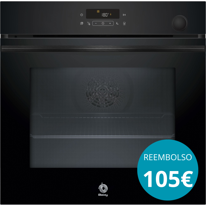 HORNO CON VAPOR PIROLITOCO BALAY 60X60CM CRISTAL NEGRO MOD:3HA5829N3