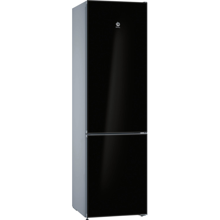 FRIGORIFICO COMBI BALAY 203x60 SERIE CRISTAL NEGRO NO FROST CLASE D MOD.3KFD765NI