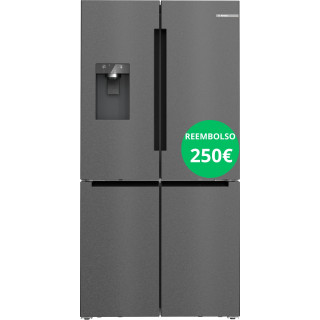 FRIGORIFICO MULTIPUERTA XXL BOSCH 183x91x73 NO FROST CLASE E ACERO NEGRO MOD.KFI96AXEA