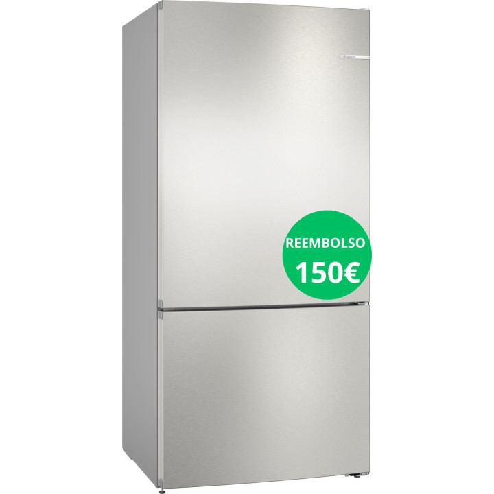 FRIGORIFICO COMBI BOSCH 186x86 NO FROST ACERO CLASE E MOD. KGN86VIEA