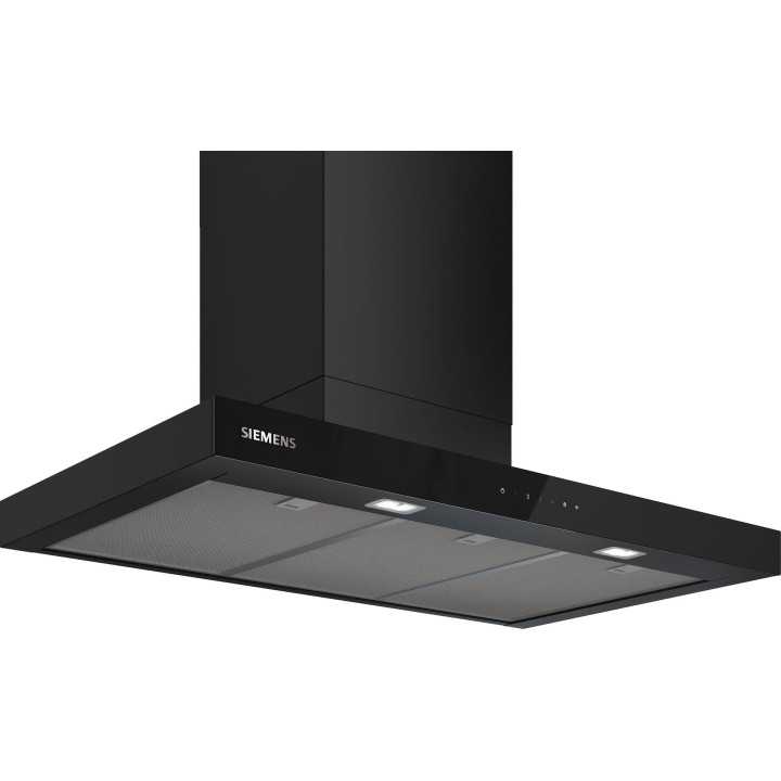 CAMPANA DECORATIVA PARED SIEMENS 699M3 NEGRO MATE MOD:LC97BDN60