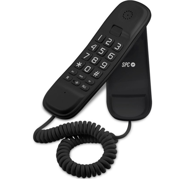 TELEFONO MONOPIEZA SPC NEGRO TECLADO GRANDE MEMORIAS