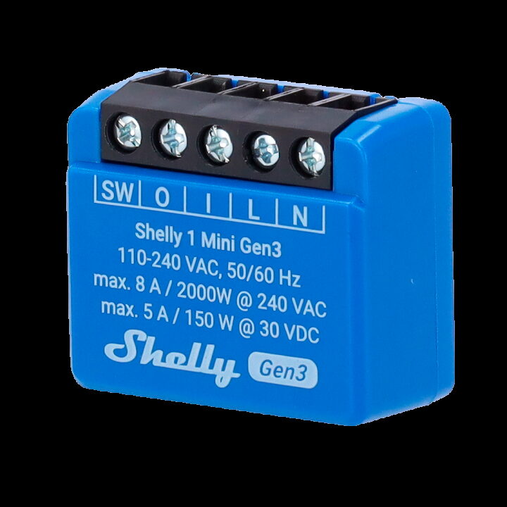INTERRUPTOR INTELIGENTE SHELLY WIFI Y BLUETOOTH COMPATIBLE CON ALEXA - GOOGLE HOME MOD. SH-1-MINI-GE