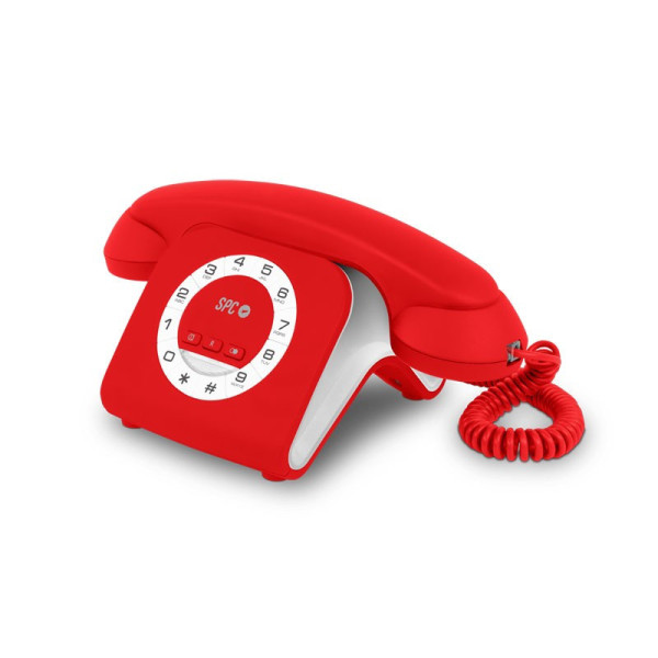 TELEFONO SOBREMESA SPC RETRO ELEGANCE MINI ROJO MOD. 3609R