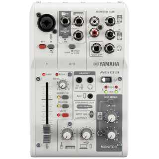 MEZCLADOR YAMAHA AG03MK2W STREAMING USB