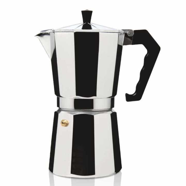 CAFETERA ITALIANA HAEGER MOCA POT 9 TAZAS ALUMINIO
