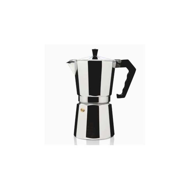 CAFETERA ITALIANA HAEGER MOCA POT 12 TAZAS ALUMINIO
