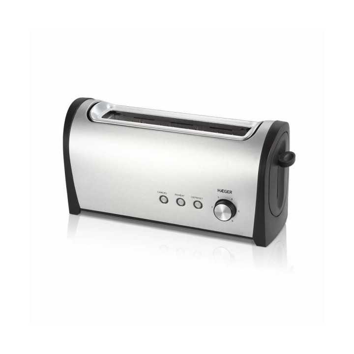 TOSTADOR MULTIFUNCION HAEGER DESAYUNO 1000W INOX MOD:TO-100.009A