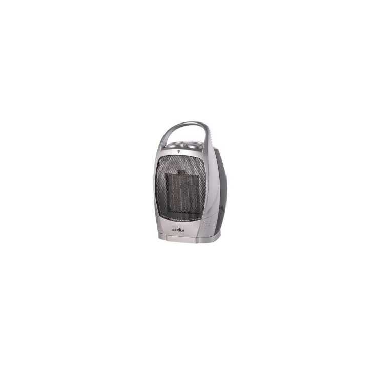 TERMOVENTILADOR CERAMICO 1500W NEGRO/PLATA OSCILANTE 2 POTENCIAS 3 FUNCIONES TERMOSTATO REGULABLE AN