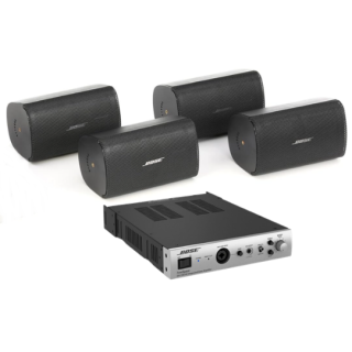 BOSE AUDIOPACK PRO S4 AMPLIFICADOR 4 ALTAVOCES SUPERFICIE NEGROS •