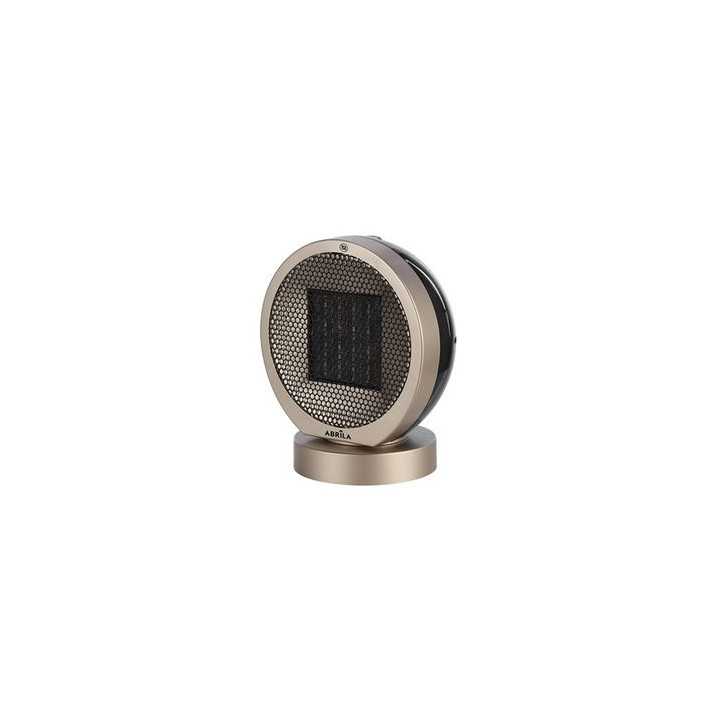 TERMOVENTILADOR CERAMICO POMELO 2000W NEGRO/ ORO 2 POT 3F ROTATORIO