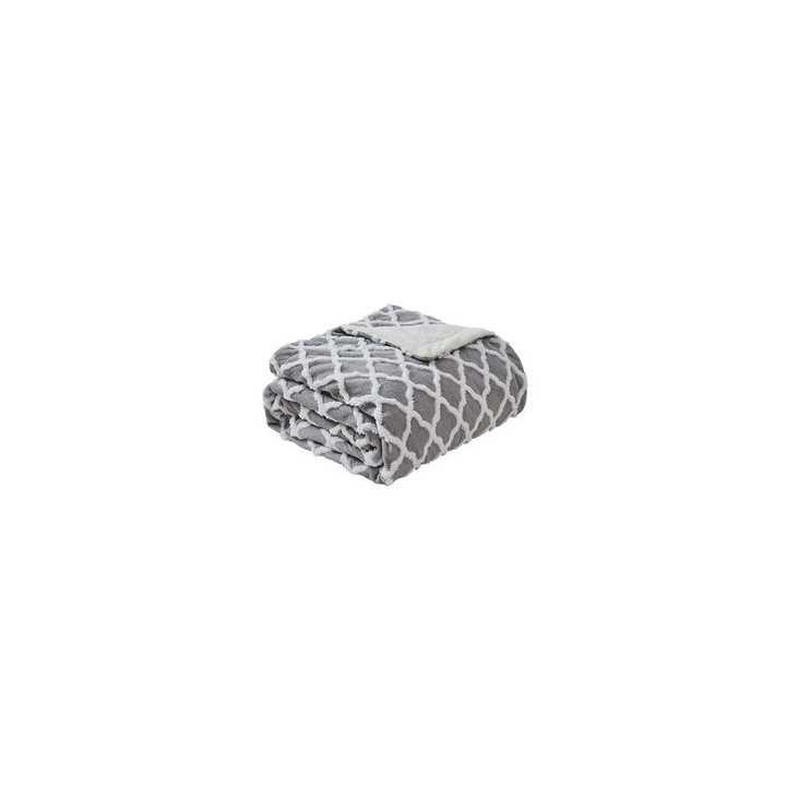 MANTA ELECTRICA MONROY GRIS/BLANCO 160W 180x130 CM 9 NIVELS AUTOAPAGADO LAVABLE