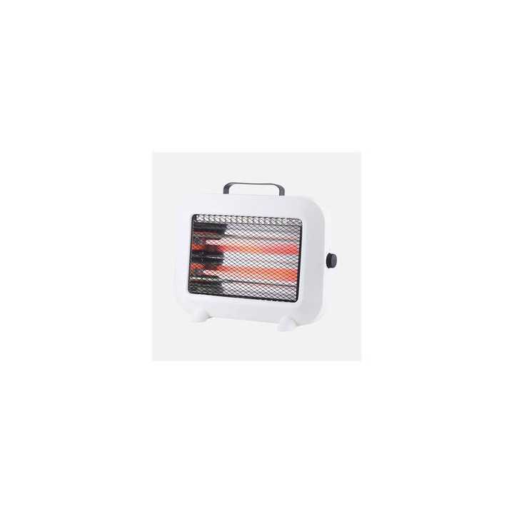 ESTUFA ELECT CUARZO ZORITA 800W BLANCO 2 POTENCIAS ANTIVUELCO