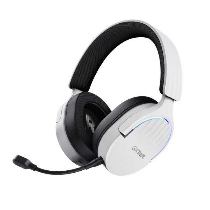AURICULARES GAMING INALAMBRICOS CON MICROFONO TRUST GAMING GXT 491 FAYZO/BLUETOOTH/JACK 3.5/BLANCOS