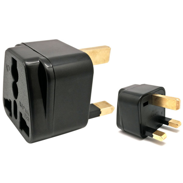 ADAPTADOR UNIVERSAL PARA INGLATERRA 220V 13A COLOR NEGRO