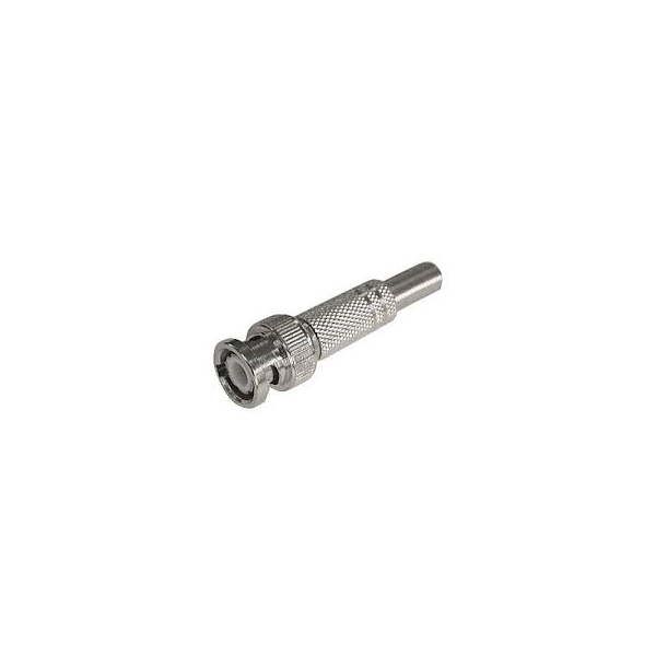 CONECTOR BNC MACHO CON TORNILLO METALICO