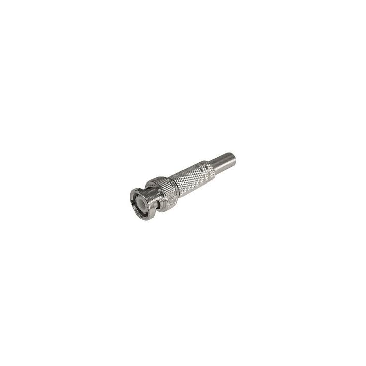 CONECTOR BNC MACHO CON TORNILLO METALICO