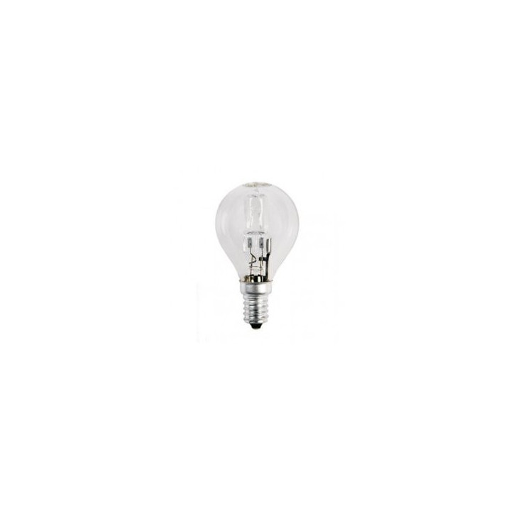 BOMBILLA HALOGENA ESFERICA CLARA E14 18W