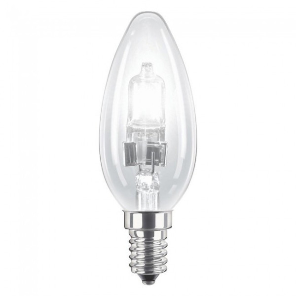 BOMBILLA HALOGENA VELA CLARA E14 28W