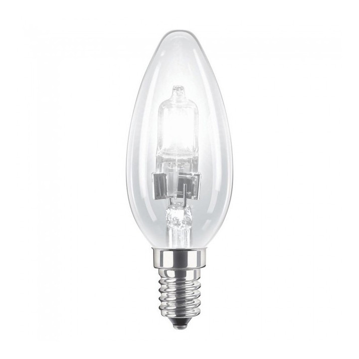 BOMBILLA HALOGENA VELA CLARA E14 28W