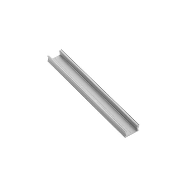 PERFIL ALUMINIO SUPERFICIE 14 mm.INT. 10mm SIN CUBIERTA
