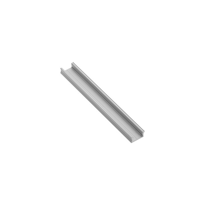 PERFIL ALUMINIO SUPERFICIE 14 mm.INT. 10mm SIN CUBIERTA