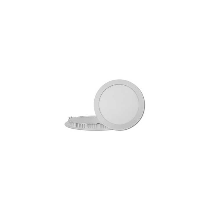 PANEL LED REDONDO NIQUEL HEPOLUZ 18W 6000K