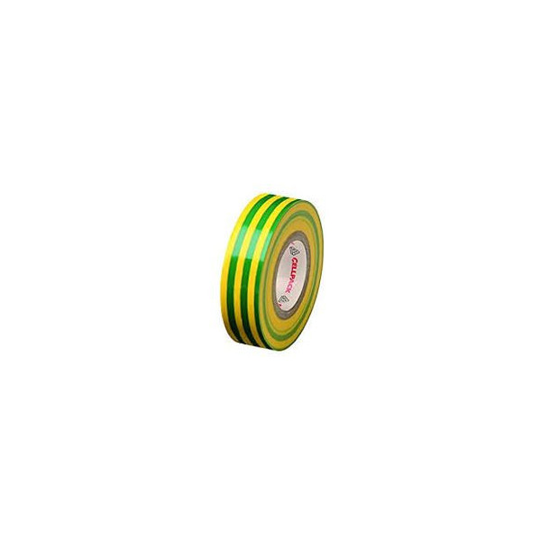 CINTA AISLANTE 19X25 AMARILLA VERDE
