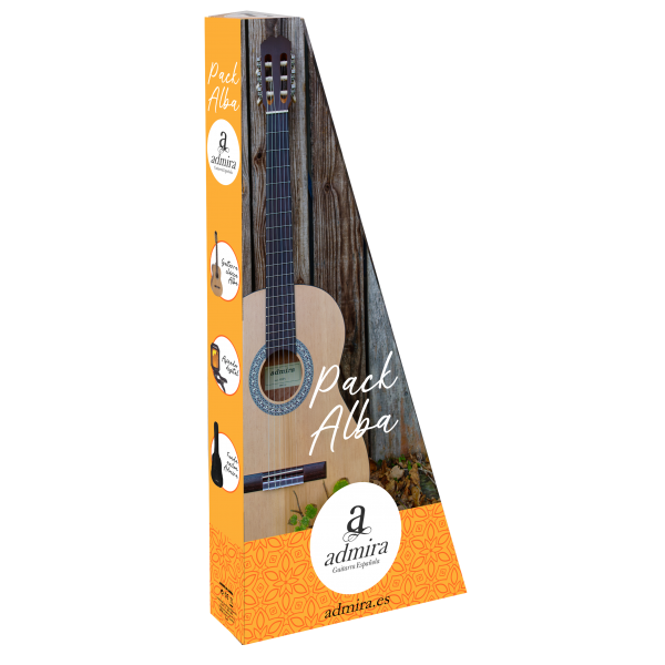 PACK GUITARRA CLASICA ADMIRA ALBA INFANTE 3/4