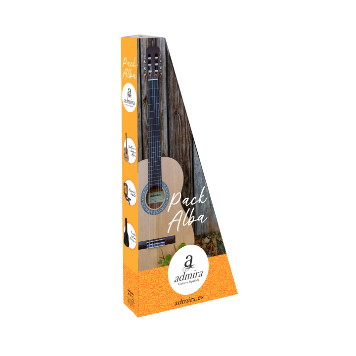 PACK GUITARRA CLASICA ADMIRA ALBA INFANTE 3/4