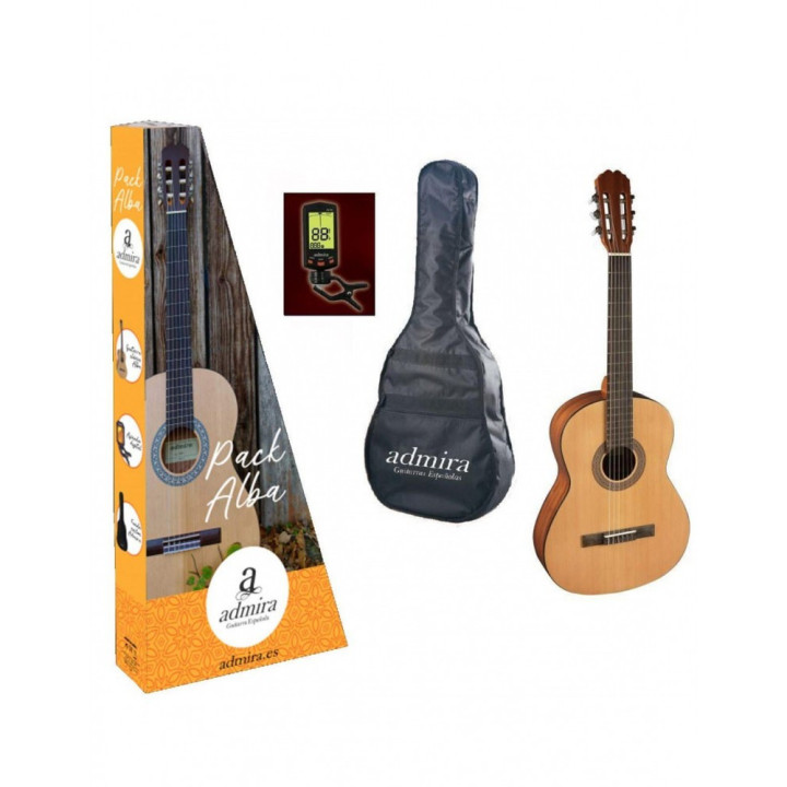 PACK GUITARRA CLASICA ADMIRA ALBA INFANTE 3/4