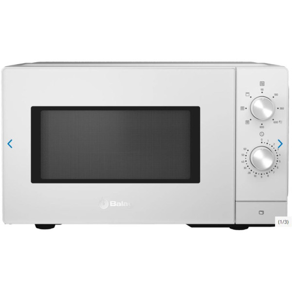 MICROONDAS BALAY LIBRE INSTALACION 20 LITROS CON GRILL COLOR BLANCO MOD. 3WG3112B0