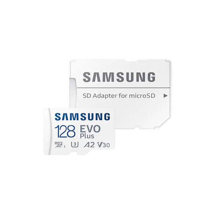 Tarjeta de Memoria Samsung EVO Plus 2021 128GB microSD XC con Adaptador/ Clase 10/ 130MBs